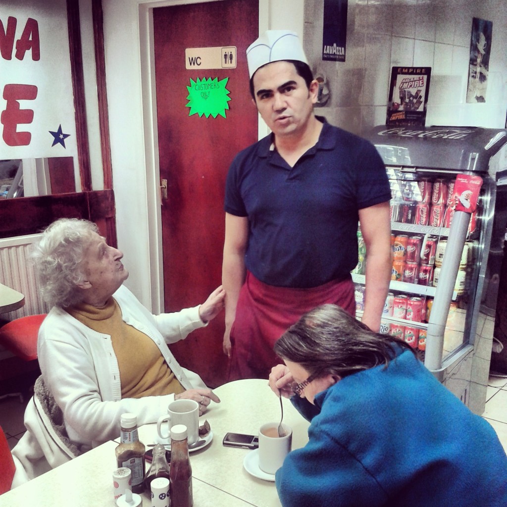 Londoners giving me a pose.