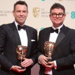Stephen and David looking pleased at the BAFTAs.